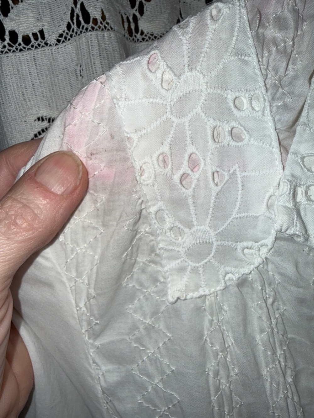Samuel Dong White Eyelet Midi Dress - Picture 7 of 13